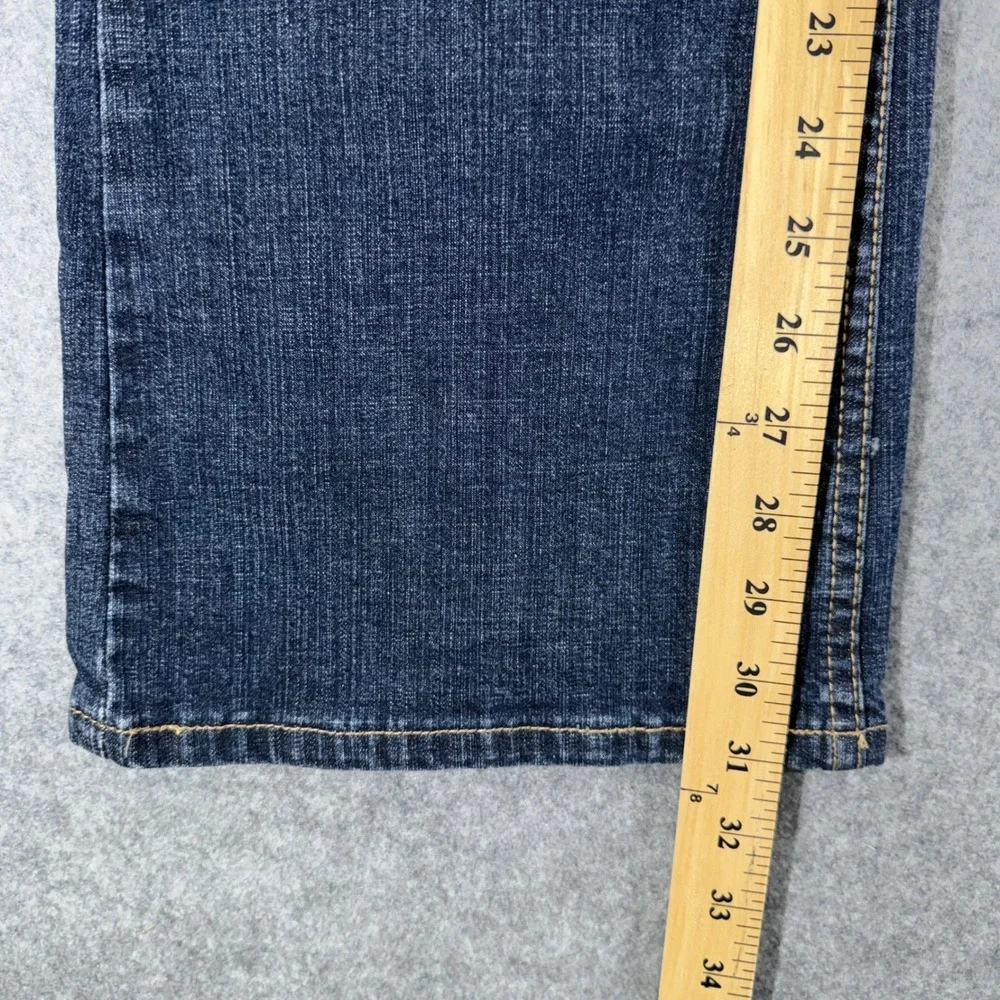 DK Premium Womens Bootcut Jeans Dark Wash Stretch Denim Size 10 Blue Flare
